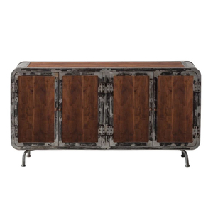 ตู้ไม้มะม่วงแข็ง2ลิ้นชักช่องสำหรับบ้านไร่สไตล์โรงแรมดีไซน์ทันสมัยเขย่าประตูตกแต่งบ้าน - Product Image 3