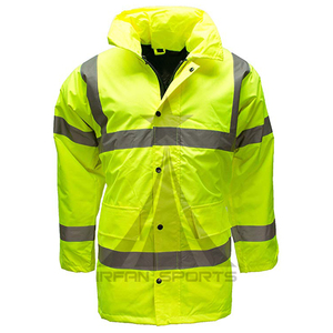 เสื้อแจ็คเก็ตนิรภัยสะท้อนแสงแบบระบายอากาศ ป้องกันการเกิดขุย ผลิตจากโพลีเอสเตอร์ สำหรับงานอุตสาหกรรม ผลิตโดยผู้ผลิต OEM จากปากีสถาน ตามเทรนด์ใหม่ - Product Image 1