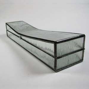 Joyero de vidrieras-Caja De Almohada-patrón de vidrio de líneas desiguales - Product Image 1