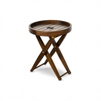 Table basse en bois de mahogany Kona, convertible, extensible, moderne, en bois massif, finition naturelle élégante, salon, chambre, maison, hôtel