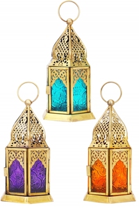 Wholesale <b>Moroccan</b> <b>Lantern</b> High Quality Metal and Glass Candle Holder for Home Decoration for Christmas - Product Image 5