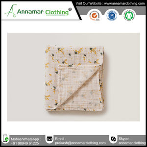 Good Price 100% Organic Cotton Muslin Swaddle Wrap - Product Image 4