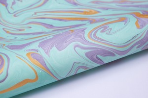 Papier imprimé personnalisé à personnaliser, fait à la main en marbre, disponible en plusieurs couleurs, sur chiffon en coton - Product Image 4