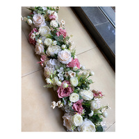 Chemin de fleurs pour banquets ou Table de mariage, au style décoratif, violet, 1 pièce