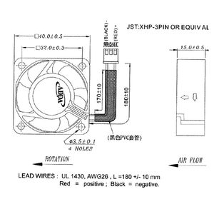 ADDA AG4015 40x40x15mm DC Axial <b>fan</b> - Product Image 2