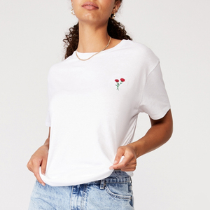 เสื้อยืดแขนสั้นผู้หญิงสีขาวแบบเรียบ ปรับแต่งได้ตามต้องการ ขายส่ง ปรับแต่งได้ตามสั่ง ผลิตจากผ้าฝ้าย 100% เสื้อยืดสีขาวแบบยูนิเซ็กซ์ - Product Image 2