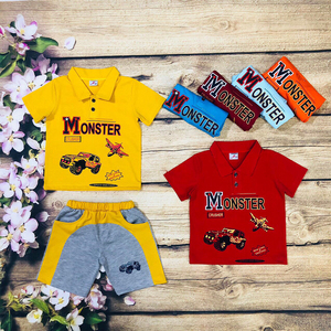 Nuevos niños ropa conjunto ropa de bebé niño ropa de verano conjuntos de ropa para niños camiseta - Product Image 2
