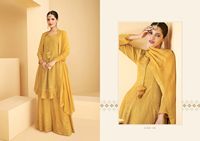 Georgette traditionnelle indienne avec broderie, vêtement sharara de qualité supérieure, nouvelle collection, avec fabrication indienne et faible prix