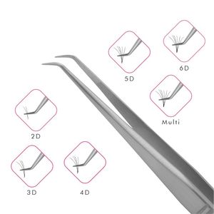 Stainless Steel Eyelash Extension Tweezer 6mm 75deg Volume Slim Straight Private Label, Heavy Duty Eyelash Tweezer - Product Image 4