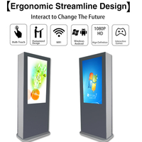 Écran tactile numérique extérieur étanche de 55 pouces, lecteur publicitaire LCD 4K, kiosque