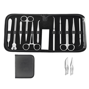 Kit d'étudiant de dissection chirurgicale mineure de 14 pièces avec instruments manuels en acier - Product Image 5