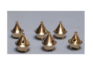 Handmade Brass <b>Incense</b> <b>Burner</b> <b>Cone</b> <b>Burner</b> With Buff Polish Wood Seed Material Featuring Tea Scented Aroma Therapy for Home Decor - Product Image 2