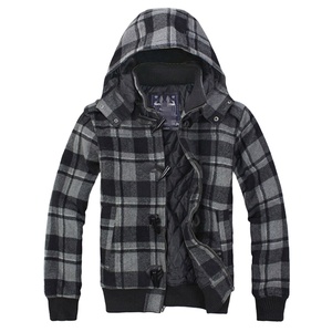 Factory Wholesale Slim Casual <b>Summer</b> Knitted Embroidered Stand Collar Hooded <b>Jacket</b> with Cotton Filling for <b>Men</b> Plus Size - Product Image 1