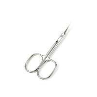 Ciseaux à cuticules de haute qualité, lames extra fines, professionnels, en acier inoxydable, pour usage en salon.