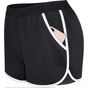 กางเกงขาสั้นผู้หญิงทรงหลวม ระบายอากาศ แห้งเร็ว น้ำหนักเบา เหมาะสำหรับฤดูร้อน สวมใส่สบาย - Product Image 2