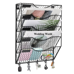 Panier fantaisie en métal de qualité supérieure fait à la main classique et élégant panier décoratif pour la maison couleur blanche panier fantaisie en métal de vente chaude - Product Image 2