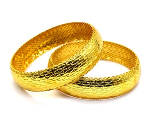 Luxury Women's <b>Gold</b>-Plated Brass <b>Bangles</b> Bracelets Fashionable Religious Design Classic Style for Wedding Parties - Product Image 5