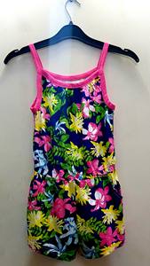 Ropa de Verano Informal para Bebés y Niñas Pequeñas, Romper de Algodón Tejido con Estampado Floral, Sin Mangas, Marca Privada Original, Stock de Bangladesh - Product Image 5