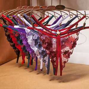 Lace G-<strong>String</strong> Sexy Lingerie T-Back Thongs Panties Underwears - Product Image 1
