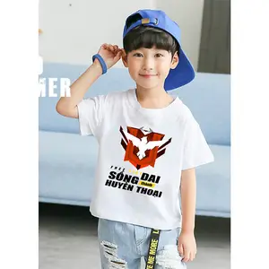T-shirt manches courtes pour enfants, uniforme scolaire, coloré, avec LOGO personnalisé, fait au vietnam, tendance, 2022