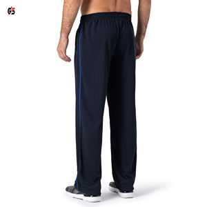 Pantalon de survêtement pour hommes de qualité supérieure Pantalon de jogging Logo personnalisé Impression Broderie 100% Polyester Tissu OEM Gym Running Wear - Product Image 3