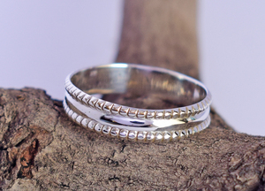 Banda de diseñador minimalista de Plata de Ley 925, ajuste en blanco, anillo liso de fundición de Metal, joyería fina para mujer - Product Image 5