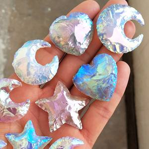 Aura Crystals Druzy Stone Cnc Carving Machine Gem Stone Carving Opalite Roller Titanium Handlebar Carved Stone Art <b>Angel</b> Aura - Product Image 2