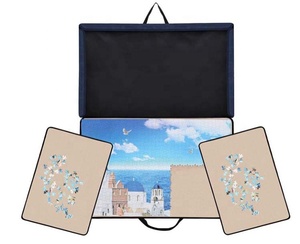 Foldable Puzzle Movable Sorting Case Portable Puzzle Board Storage Adults Puzzle Mat
