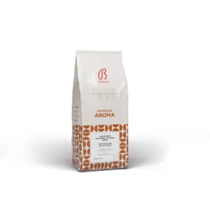 Italian 1 Kg coffee bags for espresso 40% Arabica and 60% Robusta coffee beans