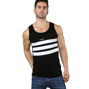 High Quality Wholesale <b>Stringer</b> <b>Men</b> Tank Fashion Track Tops Solid Color Loose Gym <b>Men's</b> Fitness Tank Top - Product Image 1