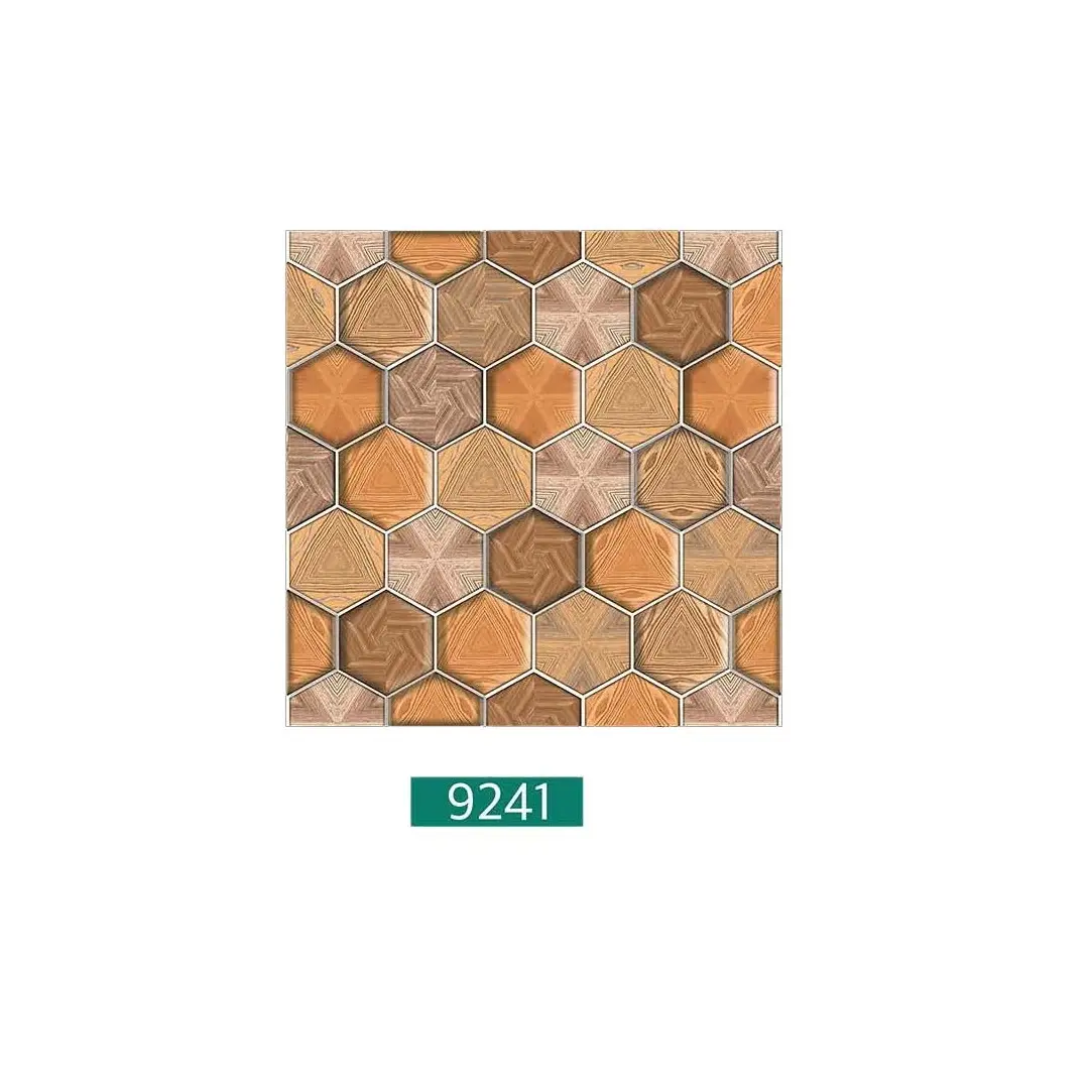 Baldosas de porcelana de diseño hexagonal marrón de diferentes diseños 40x40cm
