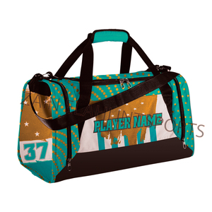 Bolsa de viaje personalizada para Gimnasio Deportivo tela de poliéster con cremallera de algodón altamente personalizable impresión por sublimación personalizada - Product Image 5