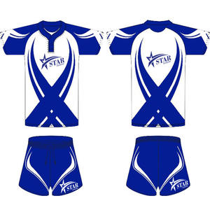 Uniforme de maillot de football américain respirant noir de haute qualité vêtements de rugby surdimensionnés avec stock cousu brodé - Product Image 4