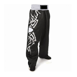 Kickboxing <b>Trouser</b> 100% Polyester Custom Logo Quick Dry Boxing <b>Trouser</b> OEM Service - Product Image 6