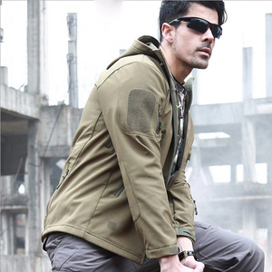 Custom Made Softshell <b>Canvas</b> <b>Jacket</b> with Stand Collar High Street Style for Winter - Product Image 6