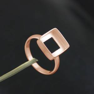 Bague de lunette en argent Sterling 925 sans pierre, collier carré uni de 25 MM plaqué or Rose, tasse de bricolage, recherche Fine, fournisseur de bijoux - Product Image 4