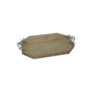 Bandeja de madera de diseño para el hogar, bandeja decorativa de mesa para Hotel y restaurante, de último diseño moderno - Product Image 3