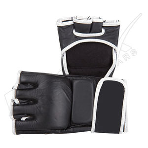 Gants poinçons de combat pour femme, fait sur mesure, de couleur noir et rouge, pour l'entraînement, MMA - Product Image 4