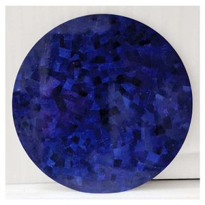 Tablero de Mesa Redondo de Lapislázuli Azul Puro - Product Image 1