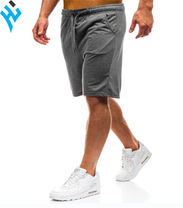 กางเกงขาสั้นผ้าฝ้ายแท้สำหรับผู้ชายกางเกงขาสั้นใส่สบายออกแบบได้เองสำหรับใส่ออกกำลังกายสีพื้นฤดูร้อน - Product Image 5