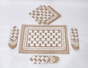 Tapis de luxe en tissu coton, toile imprimée, à la main, décoration, ensemble personnalisé pour mariage, 1 pièce - Product Image 6