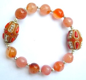 Guérison Pierres Précieuses Cornaline Dégringolé Bracelets - Product Image 1