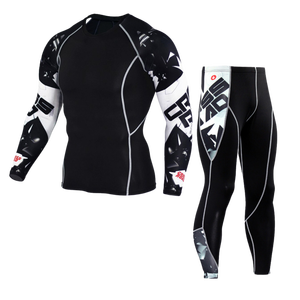 Camiseta de compresión para hombre, Camiseta deportiva para hombre, MMA, Rashguard, Jiu Jitsu, chándal personalizado de secado rápido, conjunto de protección contra sarpullido - Product Image 3