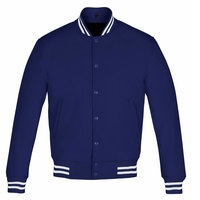 Veste universitaire orange pour homme avec bordure noire, col montant, en polyester tricoté, vêtement de sport décontracté, manches longues, coupe classique, pour l'automne