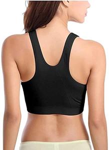 2021 Women Polyester Sport Fashion Workout Breathable Push Up Hooded Gym Sports Bra - Product Image 3
