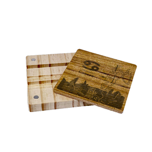 Teak Wood Stainless Steel 3 in 1 Mobile Phone <b>Holder</b> Stand Cancer Zodiac Phone Stand - Product Image 2