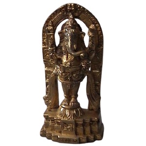 Estatua de Ganesha de Latón Hecha a Mano, Decoración para el Hogar, Estatua de Natraj Bailando en Latón con Acabado Antiguo, Estatua de Latón para Decoración del Hogar - Product Image 6