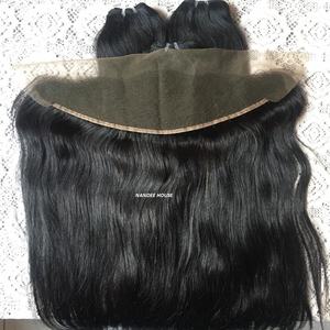 Extensiones de cabello humano de onda Afro recto sedoso indio de 100g, Colección DIY sin procesar, cutícula alineada, onda profunda suelta - Product Image 5