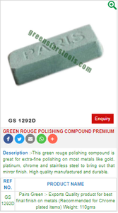 เครื่องมือ1292D อัญมณีสำหรับช่างอัญมณีสารเคลือบเงาสีเขียว - Product Image 2