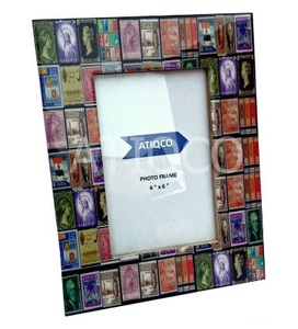 Cadre photo en bois vintage, impression numérique colorée pour la décoration de bureau - Product Image 1